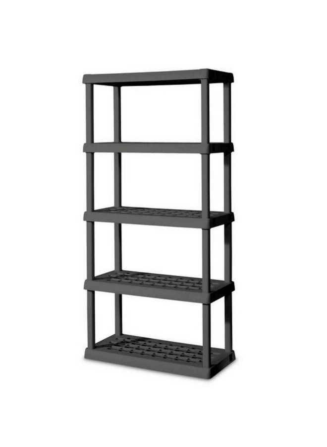 ستيريليت وحدة أرفف مستطيلة قائمة بذاتها خمسة مستويات رمادي مطفأ 191.14 x 91.4 x 45.7 سم 5289434 - Image 1