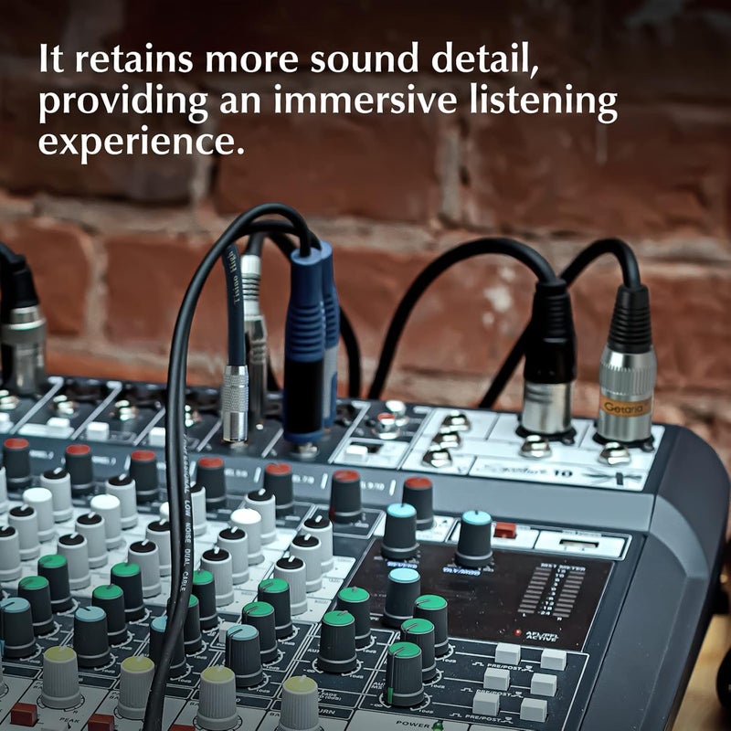 Getaria Cost saving design picks 6ft XLR Male to 3.5mm Cable,1/8 TRS Jack Cable to XLR Male Balanced Cable, 3.5mm to XLR Male Cable Compatible with Speakers, Mixer,Tablet,MP3 All-round applied quality - Image 3
