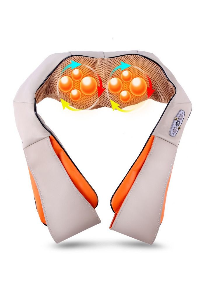 عربست شال تدليك على شكل حرف U، تدليك بالأشعة تحت الحمراء رباعي الأبعاد للسيارة والمنزل، جهاز للعناية بالكتف والرقبة - Image 1