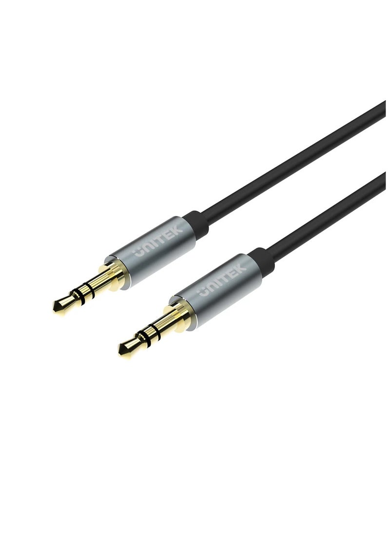 UNITEK 3.5mm Audio Cable Aux Cable 1.5M ( Coiled Cable ) Male to Male Stereo Auxiliary Aux Jack Compatible for iPhone, iPad, Samsung Smartphones, Tablets Car Home Stereos, Beats Bose Sony Headphones Speaker  - Image 2