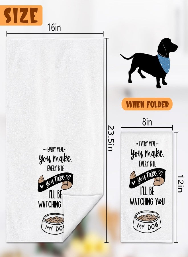Bonsai Tree Dog Kitchen Towels Set of 4, Dog Mom Gifts for Women, Funny Cute Housewarming Dish Tea Hand Towels for Housewarming Gifts Kitchen Decor - Image 3