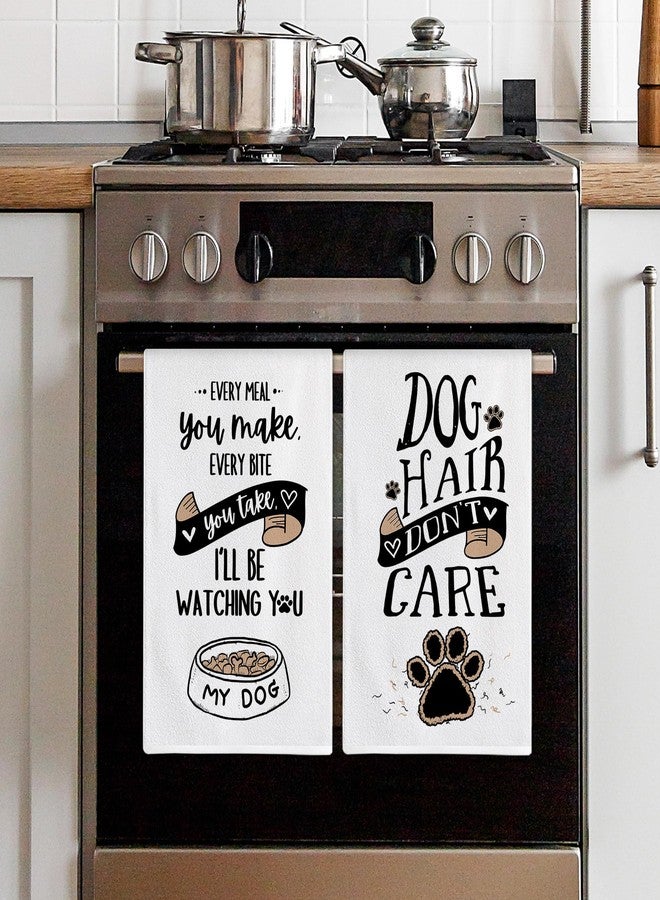 Bonsai Tree Dog Kitchen Towels Set of 4, Dog Mom Gifts for Women, Funny Cute Housewarming Dish Tea Hand Towels for Housewarming Gifts Kitchen Decor - Image 4