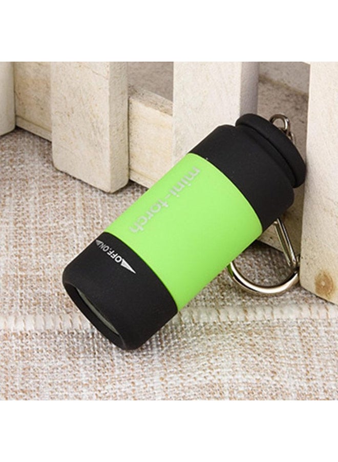 1pc Outdoor Sports Camping Waterproof Mini LED Light USB  Rechargeable Flashlight Lamp Pocket Keychain USB Rechargeable Pocket Keychain Flashlight 
