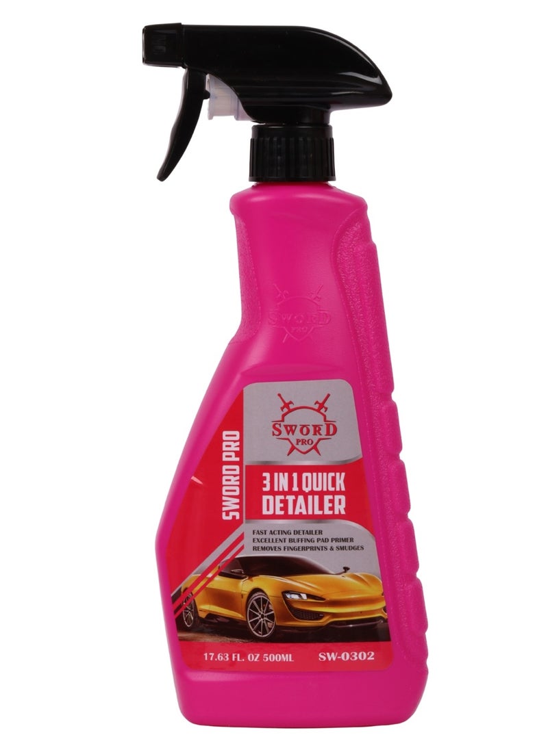 Sword Pro - 3 In 1 Car Polish 500 Ml Fast Acting Detailing Primer, Premium Polishing Primer, Removes Fingerprints And Stains - Image 1