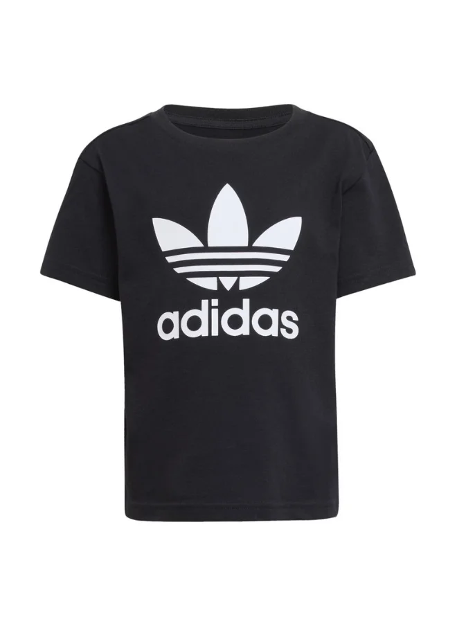 اديداس adidas SHORT TEE SET Black Originals Kids SUITS