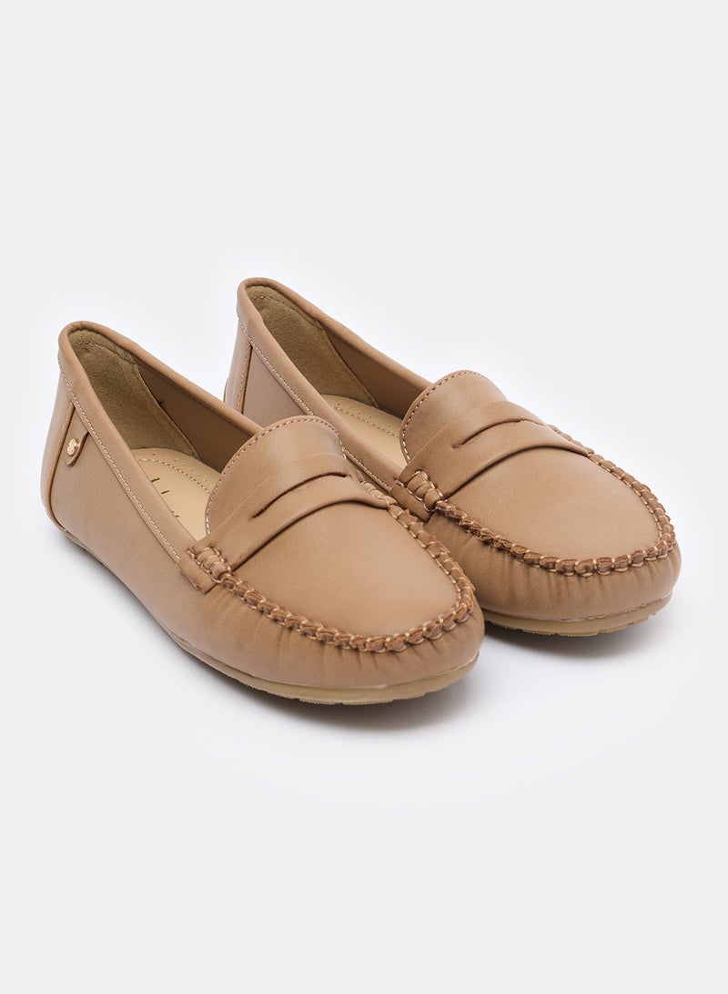 DejaVu حذاء كلاسيكي من الجلد سهل الارتداء بمقدمة مربعة - Image 3