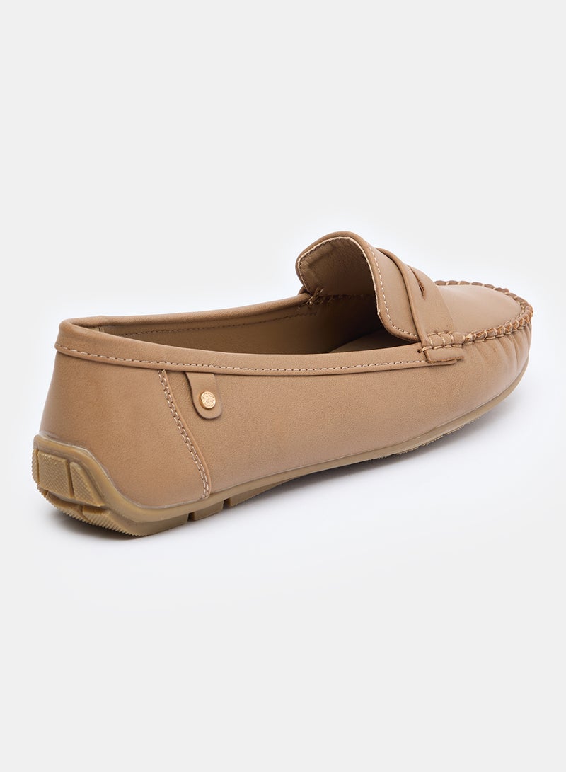 DejaVu حذاء كلاسيكي من الجلد سهل الارتداء بمقدمة مربعة - Image 2