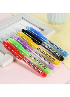 MaleDen Invisible Ink Pen, Upgraded Spy Invisible Ink Pen With Uv Light Magic Marker For Secret Message And Kids Halloween Goodies Bags Toy (6Pcs)  - Image 2