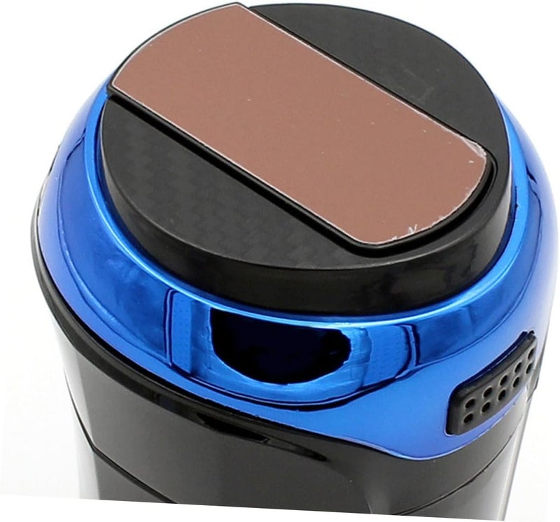 Car Ash Tray with Led Light Detachable Lighter Black Blue Fit Cup Holders Safe Cigarette Storage - Image 2