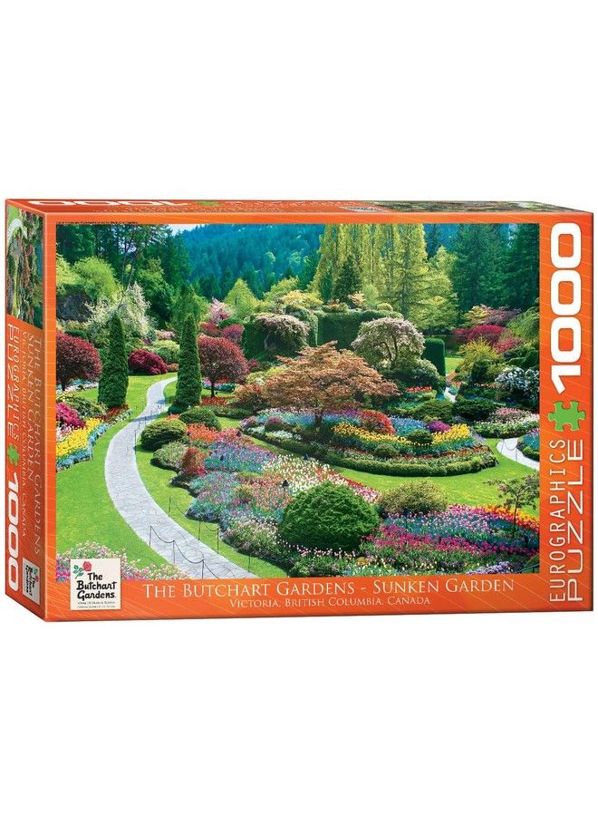 eurographics Butchart Gardens Sunken Garden Jigsaw Puzzle (1000Piece) - Image 2