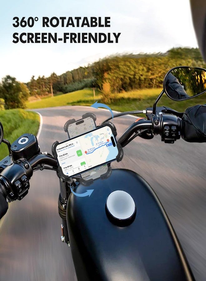 Zewdov Motorcycle Phone Holder, Bike Phone Holder [1S Lock] [Secure Protection], 360° Rotatable Phone Holder for MTB / Scooter Handlebar, Compatible with - Image 4