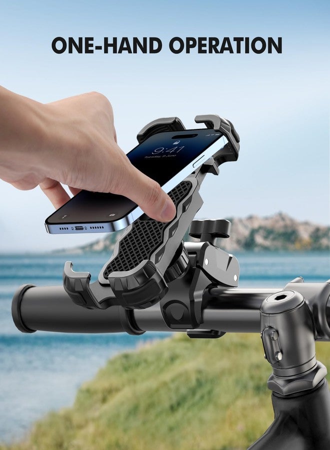 Zewdov Motorcycle Phone Holder, Bike Phone Holder [1S Lock] [Secure Protection], 360° Rotatable Phone Holder for MTB / Scooter Handlebar, Compatible with - Image 5