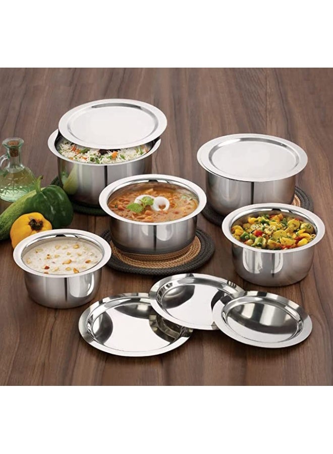 BLACKSTONE Stainless Steel Tope Set with Lid Stainless Steel Pot Cookware Tope Set 28cm - 7000ml - Image 4