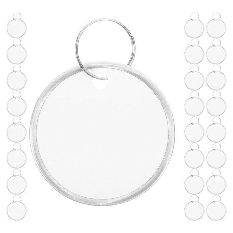 60pcs 31mm Aluminum Rimmed Key Tags with Rings Writable Paper Labels for Office Car Inventory - Image 2