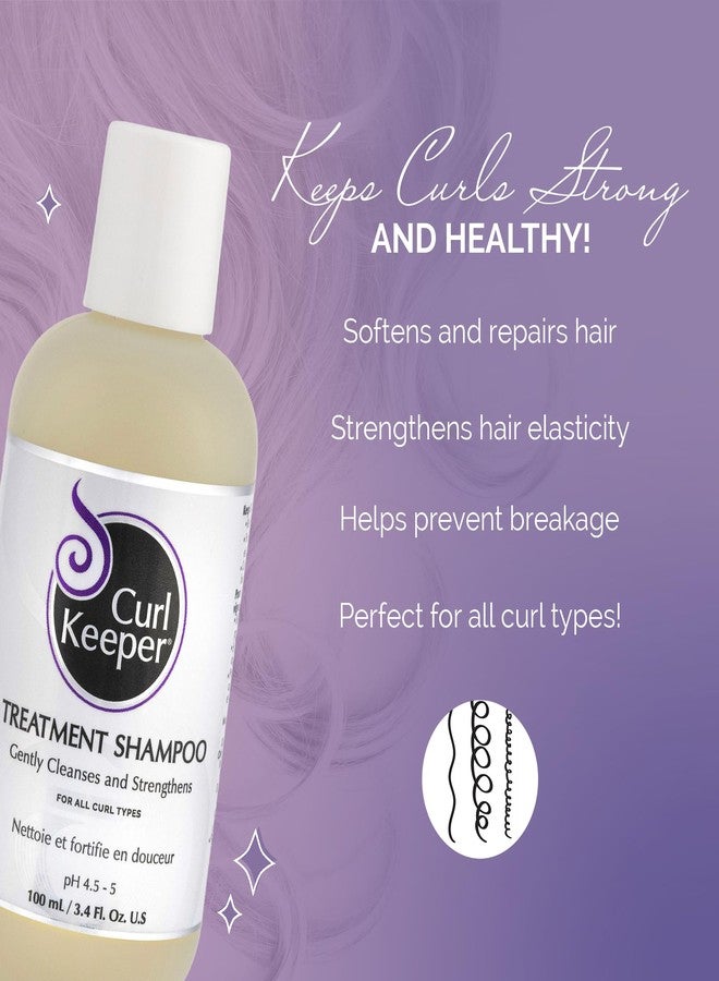 كيرل كيبر شامبو كيرل كيبر للعناية بالشعر المجعد، 3 أونصة سائلة - شامبو يومي ينظف بلطف ويقوي ويعيد الحيوية لجميع أنواع الشعر المجعد - تركيبة خالية من الكبريتات. - Image 2