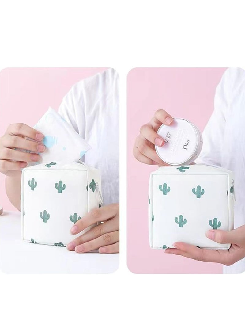 Oasisgalore Small Makeup Bag Cosmetic Bag Mini Travel Toiletry Bag Waterproof Travel Bag for Women  - Image 4