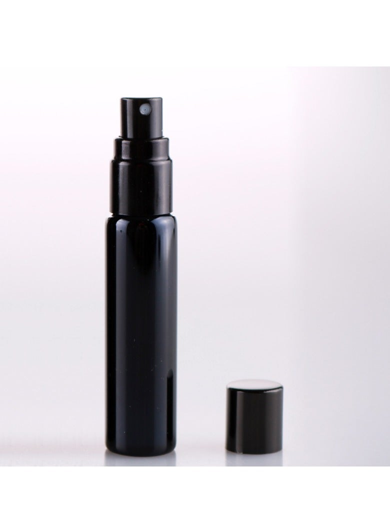 قاعدة العطور القابلة لإعادة التدوير مع الالومنيوم اتوميكر - المحمولة والتقليدية حجم السفر - 10 مل حاوية عينة العطور المعاد تدويرها - أسود - Image 2
