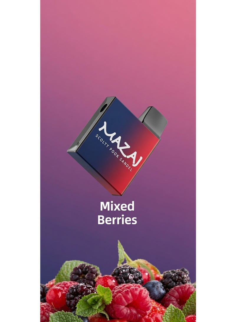 Mazaj Mixed Berries Mini 900 Puffs 20mg Disposable Vape - Image 2