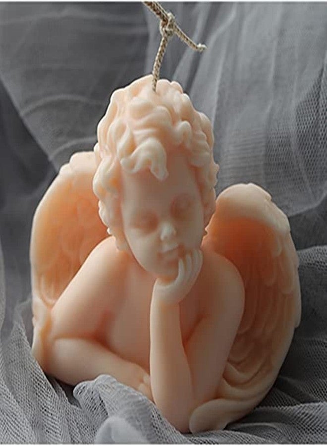 N.C Silicone Angel Candle Molds - 3D Angel Boy Wing Molds for Candle Making, Wax Melts, Aromatherapy & Decoration - 8x7x10cm (GM-C-800) - Image 1