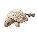 Pet Lou 6 Inch Turtle Dog Chew Toy with Squeaker Durable Nubby MultiTexture Plush Toy for Indoor Outdoor Play Stuffed Dog Toy for Teething 100 Natural - Image 3