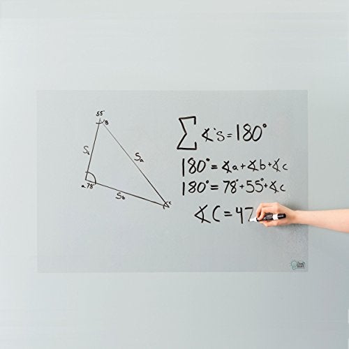 Think Board Clear Dry Erase Whiteboard 2'x3' – Self-Adhesive Transparent Writing Surface for Wall, Desk, or Fridge – Peel & Stick Removable Message Board for Home, Office & School - Image 1