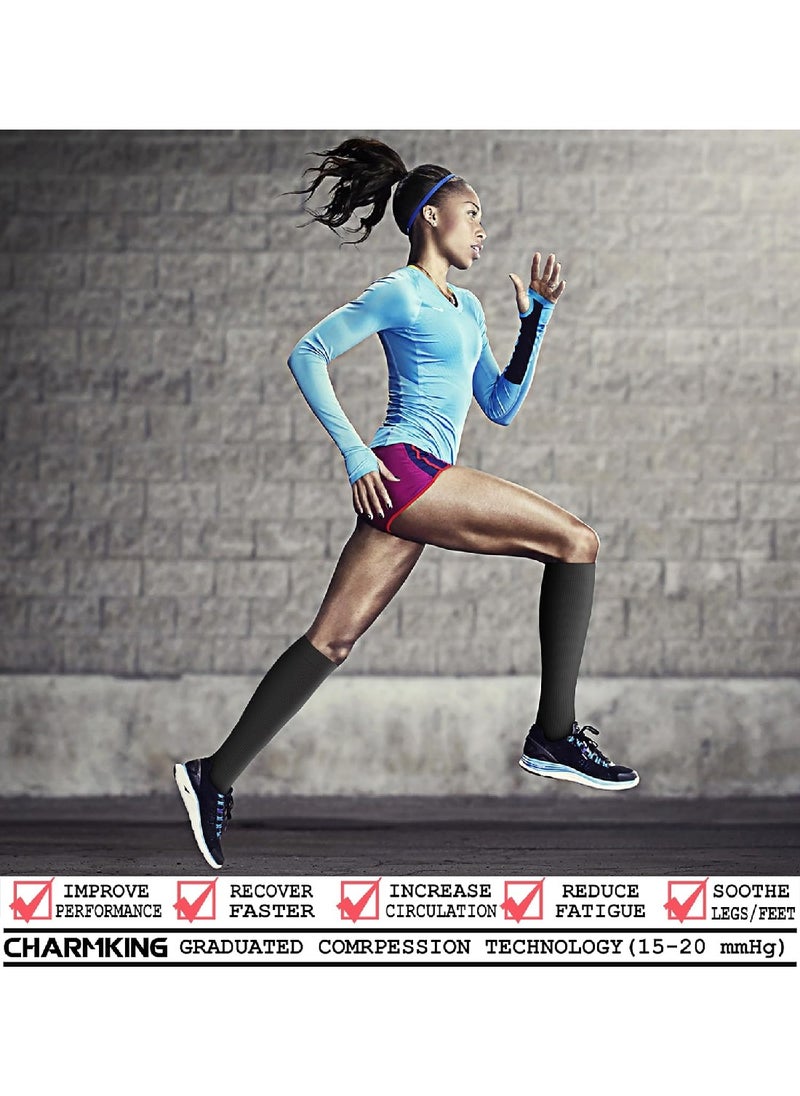 Generic Blood Circulation Compression Socks For Men And Women (8 Pairs), The Best Support For Sports, Running And Hiking（XL）  - Image 2