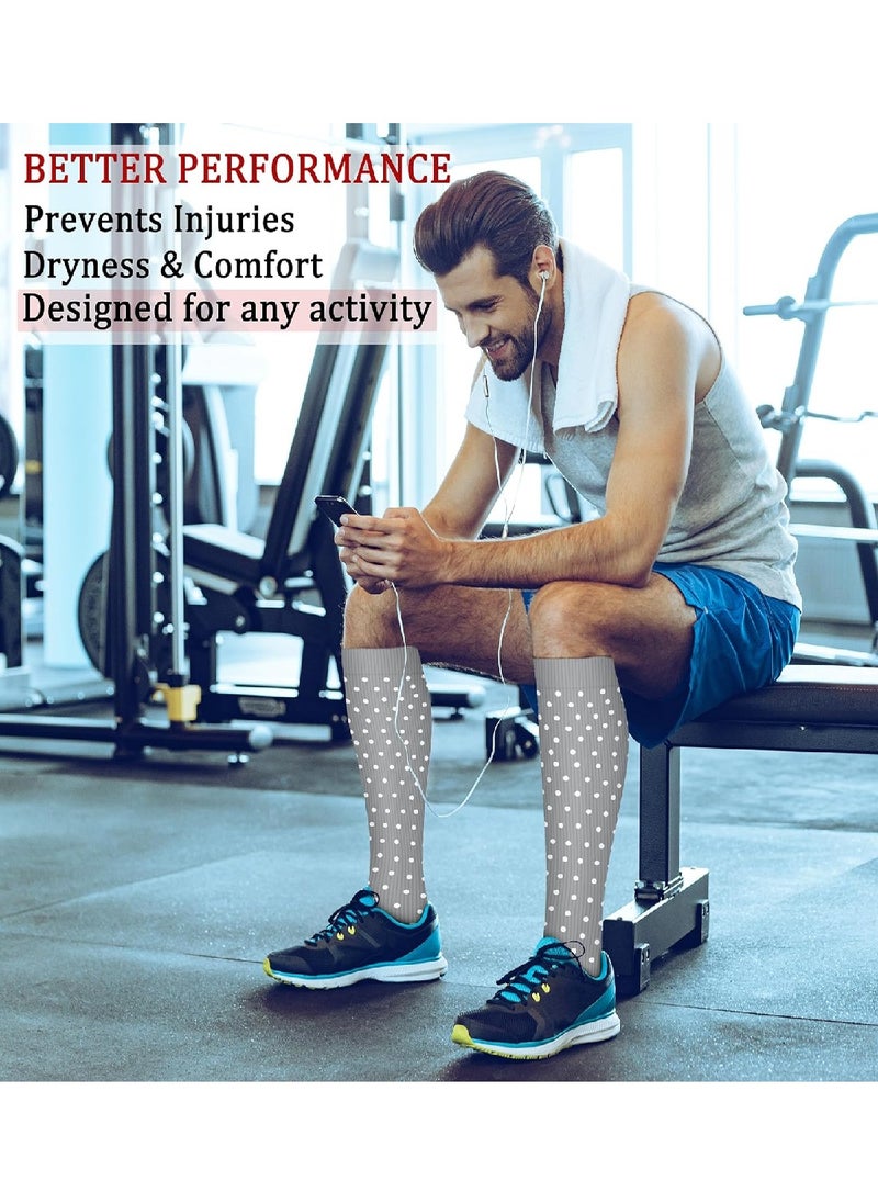 Generic Blood Circulation Compression Socks For Men And Women (8 Pairs), The Best Support For Sports, Running And Hiking（XL）  - Image 3