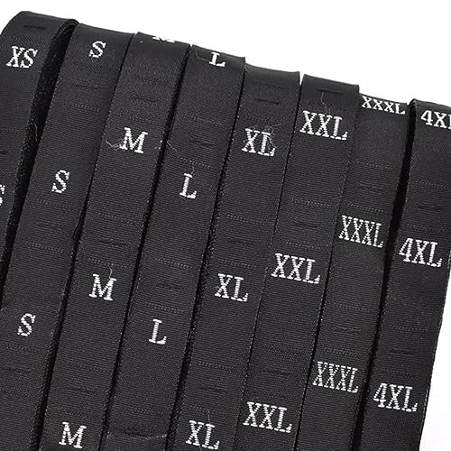 Bhavya Enterprises Bhavya Enterprises Size Label Black Number Roll Tags for Clothing Dresses and Other Project Pack of 100 S  - Image 1