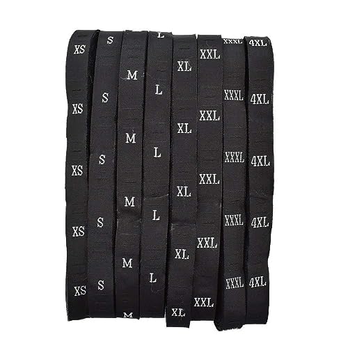 Bhavya Enterprises Bhavya Enterprises Size Label Black Number Roll Tags for Clothing Dresses and Other Project Pack of 100 S  - Image 3