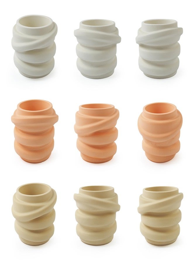 Wehous Irregular Resin Jar Molds, Spiral Strap Shape Storage Jar Silicone Molds for Resin Concrete, Unique Candle Holder Container Box Succulent Plant Pot Mold for Cement Plaster Art Craft DIY Decor - Image 5