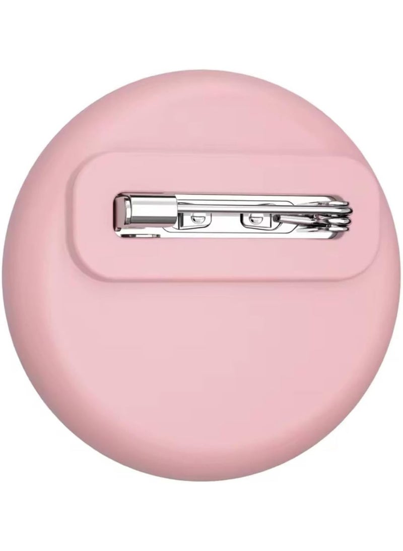 Compatible with Airtags Holder Kids Hidden,Silicone Case for AirTags with Invisible Pins, Anti Lost and Safety Pins Hidden Inside Clothes.Shoes.Backpack and Stroller for Children Elderly (Pink) - Image 2