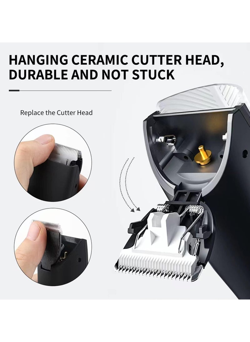VUCATIN Electric Body Hair Trimmer Waterproof Wet Dry Cordless Body Groomer Ball Back Shavers Fast Charging Replaceable Ceramic Blade Pubic Hair Trimmer Body Groomer Kit for Full Body Grooming - Image 4