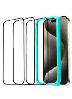 ESR ESR EZUK Tempered-Glass Screen Protector, Compatible with iPhone 15 Pro Max, 2 Pack 
