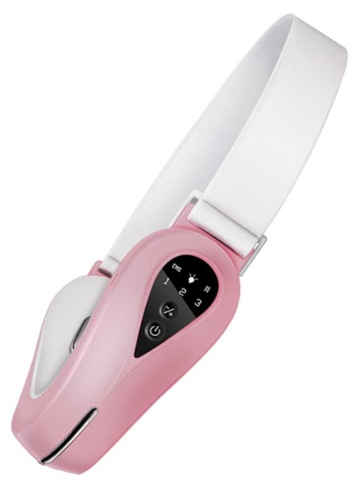 مدلك الوجه رقيقة مع وظيفة الجلد تجديد الخامس على شكل الوجه مدلك الوجه رقيقة جهاز الاهتزاز الذقن ( الوردي ) - Image 1