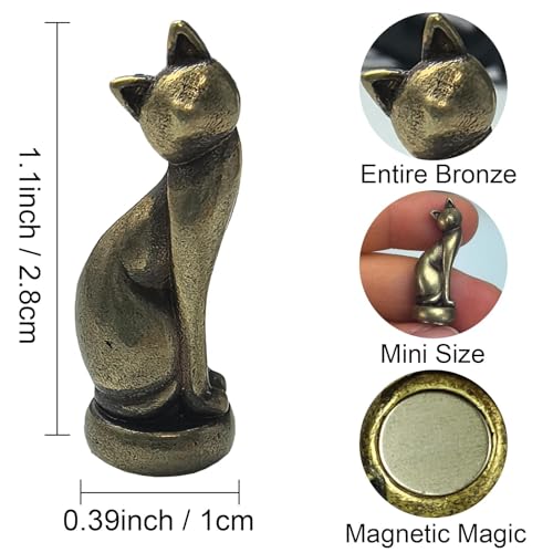 WLHYHH Hinge Heads Decorative Topper Cat Gargoyle Magnet Door Hinge Topper Home Decoration Cat4 - Image 3