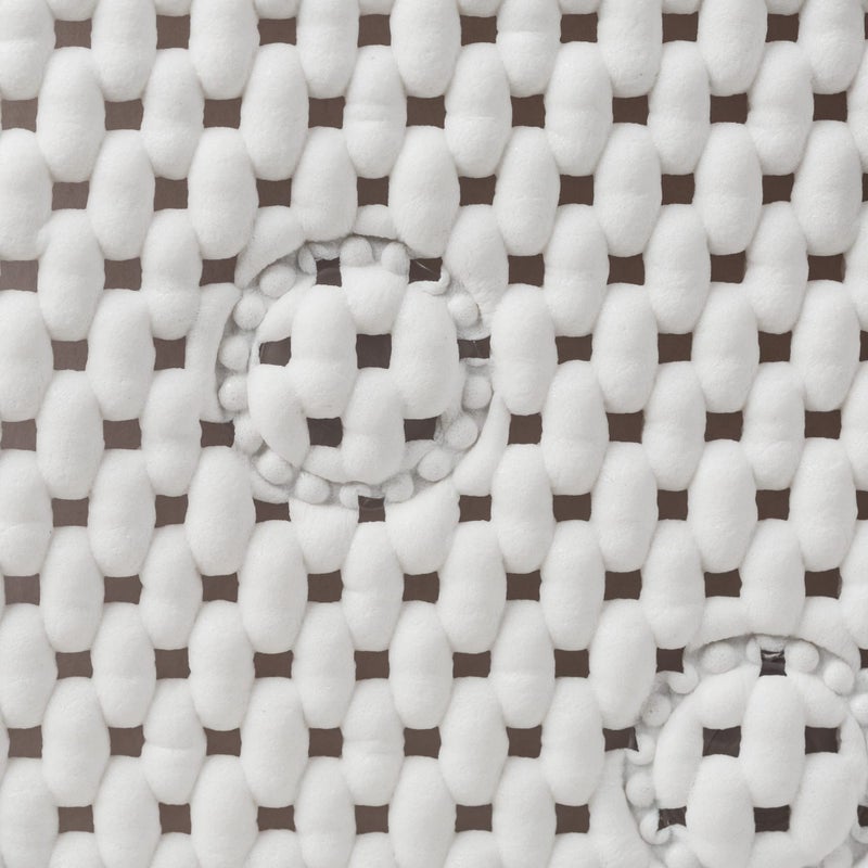 Duck Brand Softex Shower Mat  Machine Washable  21 x 21 Inches  White  Skid Resistant (285154) - Image 5