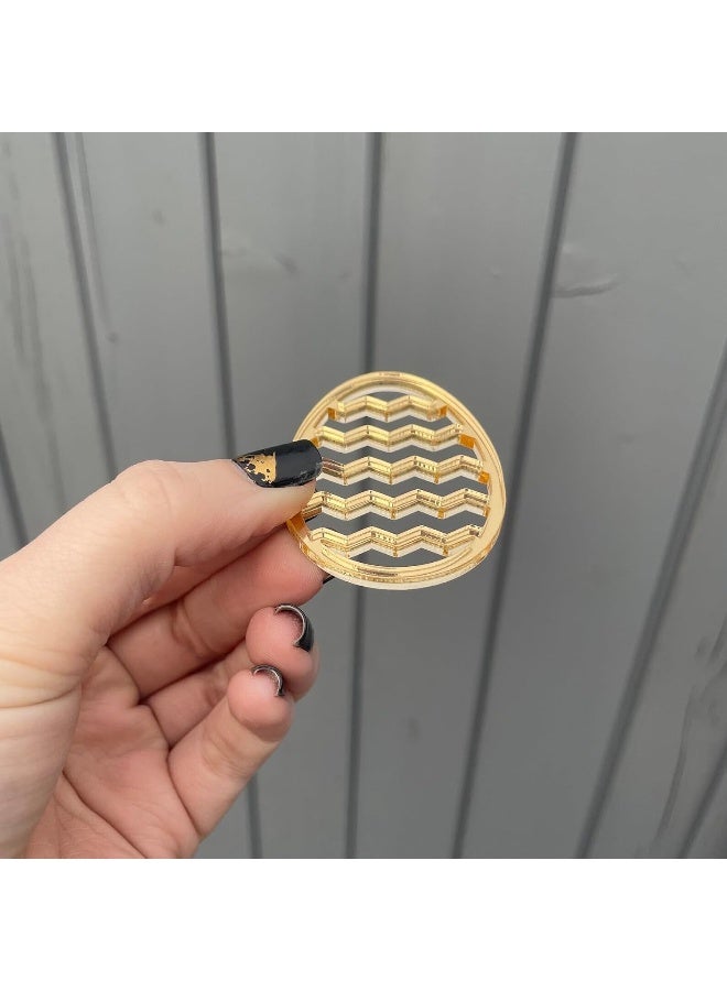 Horoof Home® Gold Acrylic Easter Egg Cupcake Topper - Image 2