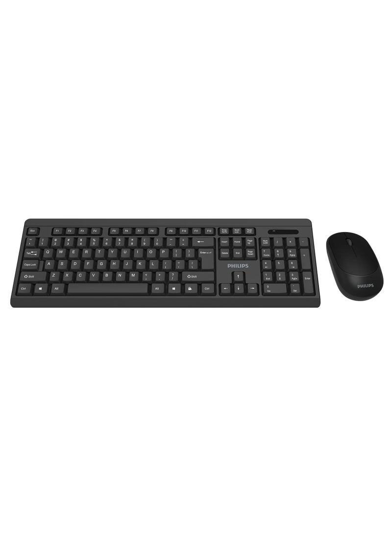 Philips SPT6324B Wireless English & Arabic Keyboard Mouse Combo Black - Image 2