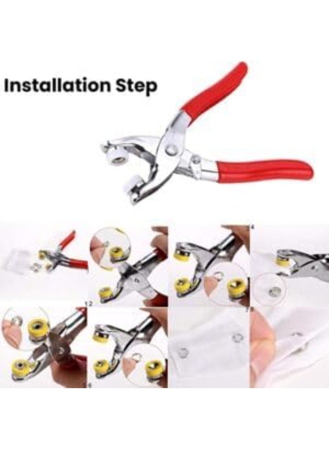 A snap-attaching tool, an easy button replacement for clothing, with a set of snaps. - Image 3