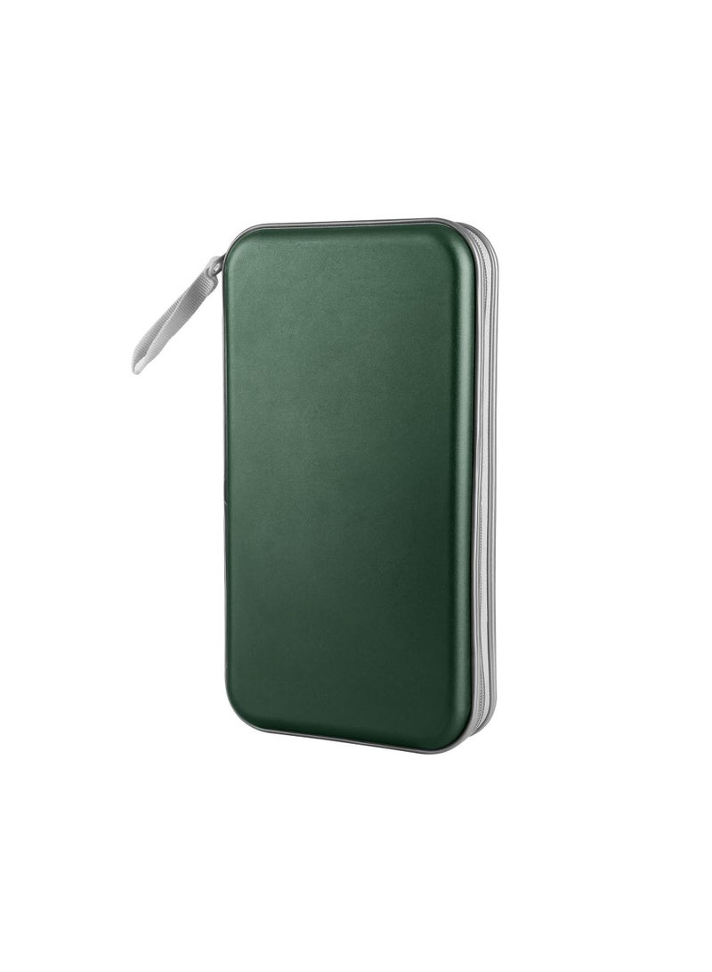 96 - Capacity Dark Green CD Organizer, Thick Plastic Build for Long - Lasting Use  - Image 1