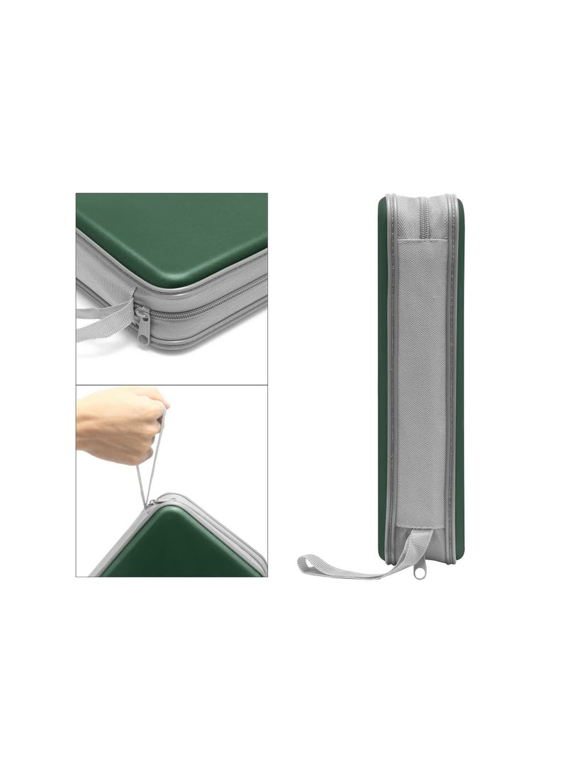 96 - Capacity Dark Green CD Organizer, Thick Plastic Build for Long - Lasting Use  - Image 4