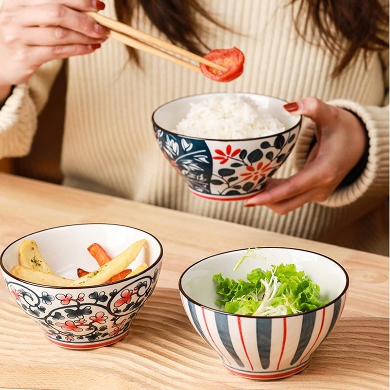 ONICORN Ceramic Cereal Bowls for Side Dishes Pasta Salad Cereal Soup Dipping Sauces Rice Microwave Dishwasher Safe Beautiful Gift Box Packed Pack of 4 - Image 5