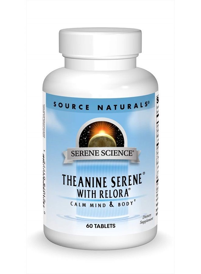 Source Naturals سيرين ساينس ثيانين سيرين مع ريلورا - عقل وجسد هادئ - 60 قرص - Image 1