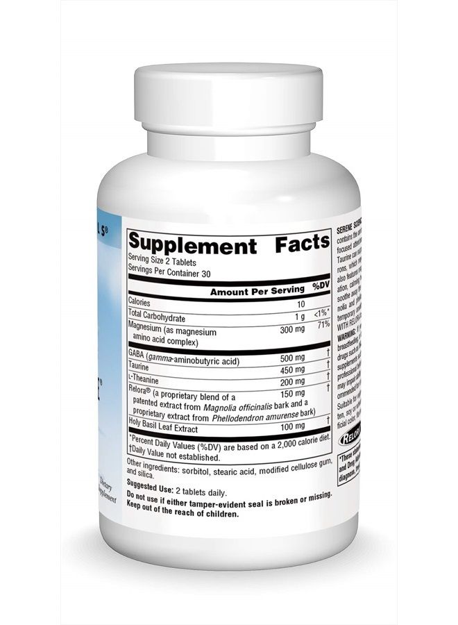 Source Naturals سيرين ساينس ثيانين سيرين مع ريلورا - عقل وجسد هادئ - 60 قرص - Image 3