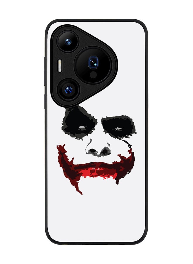 Stylizedd Rugged Black edge case for Huawei Pura 70, Slim fit Soft Case Flexible Rubber Edges Anti Drop TPU Gel Thin Cover -  Joker Grin - Image 1