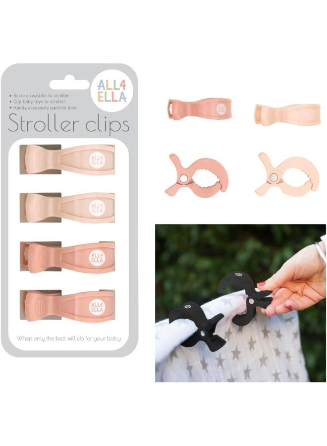 All4Ella 4 Pack Pegs Cream/Peach - Image 1
