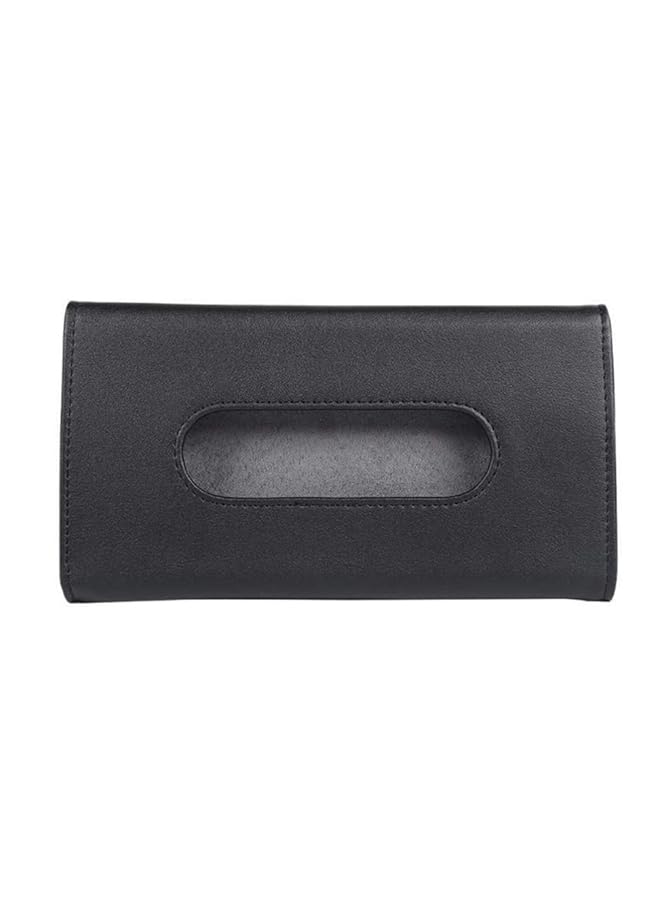 Car Tissue Holder Sun Visor Napkin Dispenser Truck Vehicle Paper Towel Box Pu Leather Tissue Case Cover For Backseat And Sun Visor