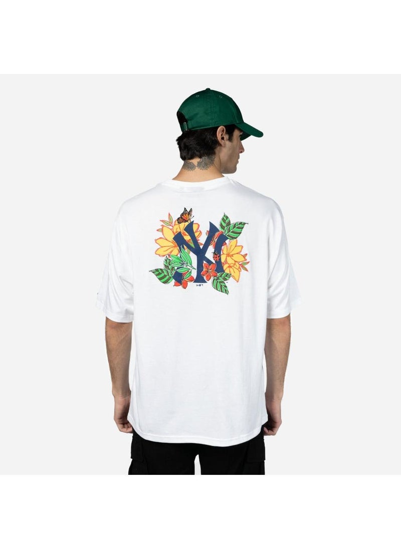 NEW ERA - New York Yankees Floral Graphic Oversized T-Shirt - Image 1