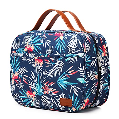 Bosidu Hanging Travel Toiletry Bag, Large Capacity Cosmetic Travel Toiletry Organizer for Women with 4 Compartments & 1 Sturdy Hook, Perfect for Daily Use/Christmas - Image 1