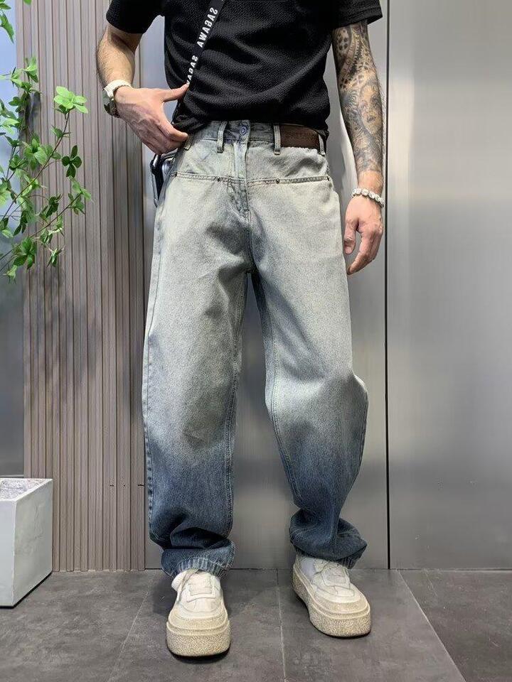 Unisex Classic Denim Jeans Loose Fit Daily Outdoor Wear - Image 4